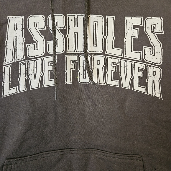 NWOT Assholes Live Forever Medium Hoodie - Picture 2 of 4